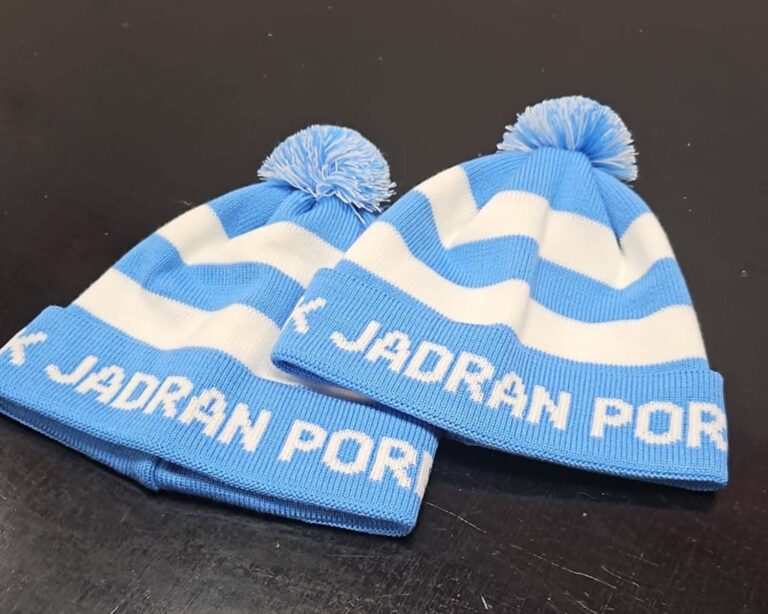 NK Jadran Poreč pletena kapa s coflekom